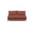Cubed Deluxe Fabric Sofa Bed w/Chrome Legs, Full Size