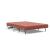 Cubed Deluxe Fabric Sofa Bed w/Chrome Legs, Full Size