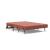 Cubed Deluxe Fabric Sofa Bed w/Dark Wood Legs, Full Size