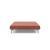 Cubed Deluxe Fabric Sofa Bed w/Dark Wood Legs, Full Size