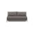 Cubed Deluxe Fabric Sofa Bed w/Chrome Legs, Queen Size