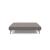 Cubed Deluxe Fabric Sofa Bed w/Dark Wood Legs, Queen Size