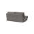 Cubed Deluxe Fabric Sofa Bed w/Aluminum Legs