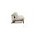 Cubed Deluxe Fabric Sofa Bed w/Dark Wood Legs