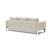 Cassius Quilt Fabric Sofa Bed w/Chrome Legs