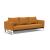 Cassius Quilt Fabric Sofa Bed w/Chrome Legs