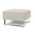 Deluxe Excess Fabric Ottoman w/Chrome Legs