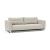 Cassius Deluxe Excess Lounger Fabric Sofa Bed w/Chrome Legs