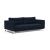 Cassius Deluxe Excess Lounger Fabric Sofa Bed w/Chrome Legs