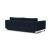 Cassius Deluxe Excess Lounger Fabric Sofa Bed w/Chrome Legs