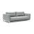 Cassius Deluxe Excess Lounger Fabric Sofa Bed w/Chrome Legs