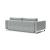Cassius Deluxe Excess Lounger Fabric Sofa Bed w/Chrome Legs