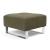 Deluxe Excess Fabric Ottoman w/Chrome Legs