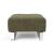 Deluxe Excess Fabric Ottoman w/Chrome Legs