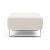 Deluxe Excess Fabric Ottoman w/Chrome Legs
