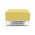 Deluxe Excess Fabric Ottoman w/Chrome Legs