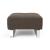 Deluxe Excess Fabric Ottoman w/Chrome Legs
