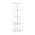 Zahavah 4-shelf Hexagon Shaped Glass Curio Cabinet