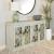 Kiara 4-door Wood Veneer/Glass Accent Cabinet with Adjustable Shelves