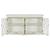 Kiara 4-door Wood Veneer/Glass Accent Cabinet with Adjustable Shelves