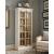 Tammi 2-door Wood Veneer/Glass Tall Cabinet