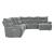 Tesoro Polyester/Nylon Fabric Modular Reclining Sectional Sofa