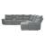 Tesoro Polyester/Nylon Fabric Modular Reclining Sectional Sofa