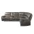 Knoxville Polyester Fabric/Wood Reclining Sectional Sofa