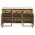 Keaton 3-door Wood Accent Cabinet with Marble Top