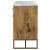 Keaton 3-door Wood Accent Cabinet with Marble Top
