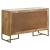 Keaton 3-door Wood Accent Cabinet with Marble Top