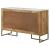 Keaton 3-door Wood Accent Cabinet with Marble Top