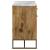Keaton 3-door Wood Accent Cabinet with Marble Top