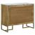 Keaton 2-door Wood Accent Cabinet with Marble Top