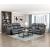 Kellen Microfiber Double Reclining Living Room Set