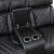 Fairway Faux Leather Power Double Reclining Living Room Set with LED Lighting