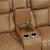 Fairway Faux Leather Power Double Reclining Loveseat with Center Console & LED Lighting