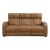 Fairway Faux Leather Power Double Reclining Living Room Set with LED Lighting
