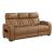 Fairway Faux Leather Power Double Reclining Sofa with LED Lighting