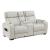 Fairway Faux Leather Power Double Reclining Loveseat with Center Console & LED Lighting