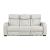 Fairway Faux Leather Power Double Reclining Living Room Set with LED Lighting