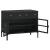 Sadler 2-Drawer Iron Accent Cabinet With Glass Doors