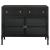 Sadler 2-Drawer Iron Accent Cabinet With Glass Doors
