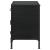 Sadler 2-Drawer Iron Accent Cabinet With Glass Doors