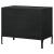 Sadler 2-Drawer Iron Accent Cabinet With Glass Doors