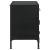 Sadler 2-Drawer Iron Accent Cabinet With Glass Doors