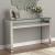 Edna 1-shelf Mirrored Console Table with Glass Top