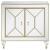Lupin 2-door Mirrored Accent Cabinet with Acrylic Legs