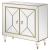 Lupin 2-door Mirrored Accent Cabinet with Acrylic Legs
