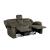 Discus Fabric Double Reclining Loveseat w/Console